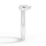 Dorothy Pear Cut Lab Grown Diamond 18Kt White Gold Engagement Ring - View 4