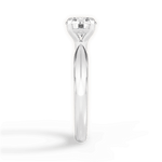 Aria Round Cut Lab Grown Diamond Platinum Engagement Ring - View 3