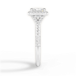 Judy Princess Cut Lab Grown Diamond 14Kt White Gold Engagement Ring - View 3