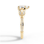 Geraldine Pear Cut Lab Grown Diamond 18Kt Yellow Gold Engagement Ring - View 4