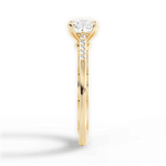 Christina Princess Cut Lab Grown Diamond 18Kt Yellow Gold Engagement Ring - View 3
