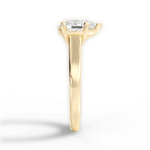 Ariana Pear Cut Lab Grown Diamond 18Kt Yellow Gold Engagement Ring - View 3