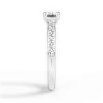 Diane Cushion Cut Lab Grown Diamond 14Kt White Gold Engagement Ring - View 3