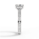 Katelyn Radiant Cut Lab Grown Diamond 14Kt White Gold Engagement Ring - View 4
