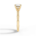 Aaliyah Princess Cut Lab Grown Diamond 18Kt Yellow Gold Engagement Ring - View 4