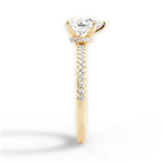 Giselle Pear Cut Lab Grown Diamond 18Kt Yellow Gold Engagement Ring - View 4