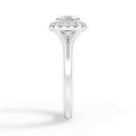 Geneva Asscher Cut Lab Grown Diamond 14Kt White Gold Engagement Ring - View 2