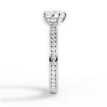 Katelyn Heart Cut Lab Grown Diamond 14Kt White Gold Engagement Ring - View 3