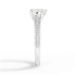Caroline Heart Cut Lab Grown Diamond 18Kt White Gold Engagement Ring - View 4