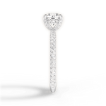 Madeline Round Cut Lab Grown Diamond Platinum Engagement Ring - View 2