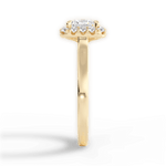 Fiona Princess Cut Lab Grown Diamond 18Kt Yellow Gold Engagement Ring - View 4