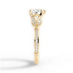 Geraldine Heart Cut Lab Grown Diamond 18Kt Yellow Gold Engagement Ring - View 3