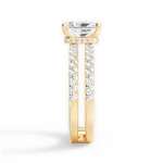 Christie Radiant Cut Lab Grown Diamond 18Kt Yellow Gold Engagement Ring - View 3