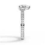 Katelyn Pear Cut Lab Grown Diamond 18Kt White Gold Engagement Ring - View 4