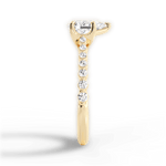 Dana Pear Cut Lab Grown Diamond 18Kt Yellow Gold Engagement Ring - View 4