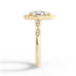 Julie Pear Cut Lab Grown Diamond 18Kt Yellow Gold Engagement Ring - View 4