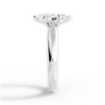Amy Marquise Cut Lab Grown Diamond 14Kt White Gold Engagement Ring - View 2