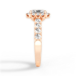 Lacey Radiant Cut Lab Grown Diamond 18Kt Rose Gold Engagement Ring - View 4