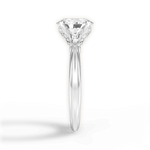 Elaine Oval Cut Lab Grown Diamond 14Kt White Gold Engagement Ring - View 4