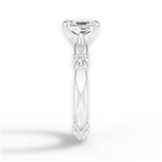 Claire Radiant Cut Lab Grown Diamond 18Kt White Gold Engagement Ring - View 2