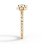 Janet Heart Cut Lab Grown Diamond 18Kt Yellow Gold Engagement Ring - View 2