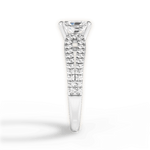 Jessica Radiant Cut Lab Grown Diamond 14Kt White Gold Engagement Ring - View 4