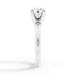Alicia Round Cut Lab Grown Diamond 14Kt White Gold Engagement Ring - View 4