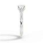 Christina Cushion Cut Lab Grown Diamond 18Kt White Gold Engagement Ring - View 4