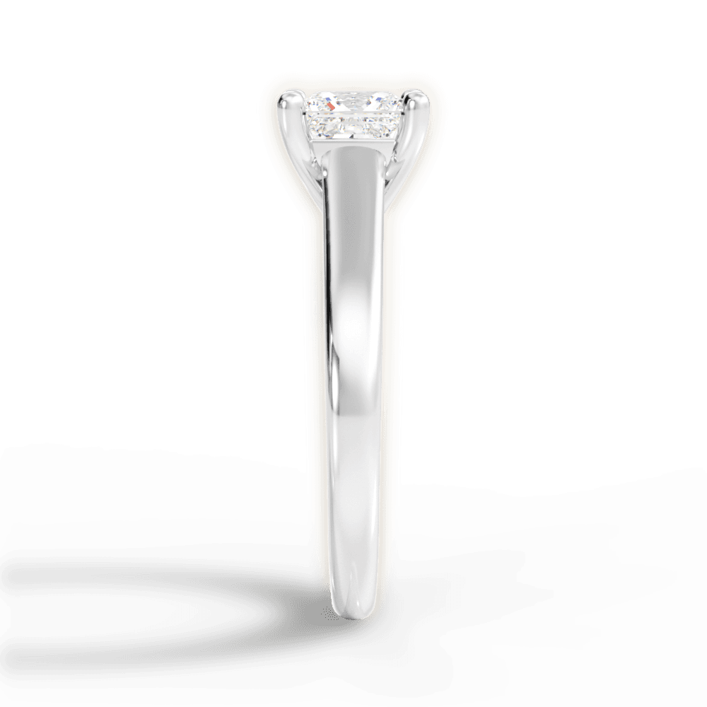 Ariana Princess Cut Lab Grown Diamond 18Kt White Gold Engagement Ring - View 2