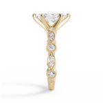 Edith Marquise Cut Lab Grown Diamond 18Kt Yellow Gold Engagement Ring - View 2