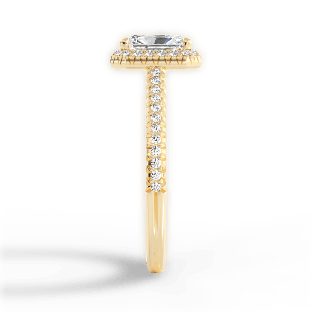 Jenny Radiant Cut Lab Grown Diamond 18Kt Yellow Gold Engagement Ring - View 2
