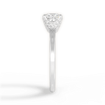 Gemma Princess Cut Lab Grown Diamond Platinum Engagement Ring - View 2
