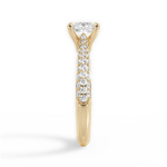Kira Princess Cut Lab Grown Diamond 18Kt Yellow Gold Engagement Ring - View 2