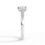 Anna Princess Cut Lab Grown Diamond 18Kt White Gold Engagement Ring - View 3