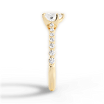 Dana Heart Cut Lab Grown Diamond 18Kt Yellow Gold Engagement Ring - View 2