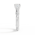 Claire Asscher Cut Lab Grown Diamond 18Kt White Gold Engagement Ring - View 3