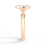 Beth Marquise Cut Lab Grown Diamond 18Kt Rose Gold Engagement Ring - View 4