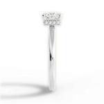 Brianna Princess Cut Lab Grown Diamond Platinum Engagement Ring - View 2