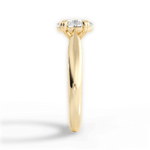 Gillian Oval Cut Lab Grown Diamond 18Kt Yellow Gold Engagement Ring - View 2