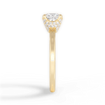 Gemma Princess Cut Lab Grown Diamond 18Kt Yellow Gold Engagement Ring - View 4