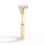 Emily Heart Cut Lab Grown Diamond 18Kt Yellow Gold Engagement Ring - View 4