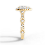 Irene Pear Cut Lab Grown Diamond 18Kt Yellow Gold Engagement Ring - View 3