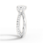 Jennifer Heart Cut Lab Grown Diamond Platinum Engagement Ring - View 4