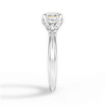 Elaine Asscher Cut Lab Grown Diamond Platinum Engagement Ring - View 4