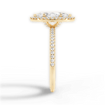 Joanne Marquise Cut Lab Grown Diamond 18Kt Yellow Gold Engagement Ring - View 2