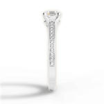 Donna Asscher Cut Lab Grown Diamond 18Kt White Gold Engagement Ring - View 4