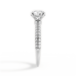 Gail Round Cut Lab Grown Diamond 14Kt White Gold Engagement Ring - View 2