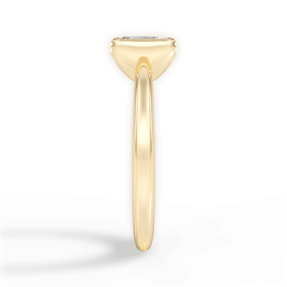 Bridget Radiant Cut Lab Grown Diamond 18Kt Yellow Gold Engagement Ring - View 4
