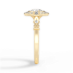 Jenna Round Cut Lab Grown Diamond 18Kt Yellow Gold Engagement Ring - View 4