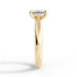 Colleen Emerald Cut Lab Grown Diamond 18Kt Yellow Gold Engagement Ring - View 2